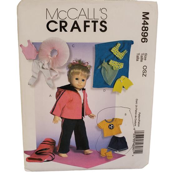 McCalls American Girl Doll Sewing Pattern UNCUT Vintage Sewing Boy Doll Outfit - Picture 7 of 7